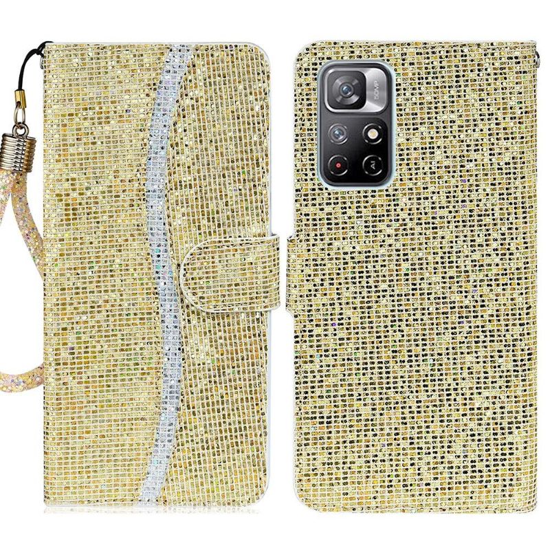 Flip Cover Poco M4 Pro 5G Glitterkortholder