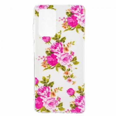 Cover Samsung Galaxy A52 4G / A52 5G / A52s 5G Fluorescerende Blomsterserie