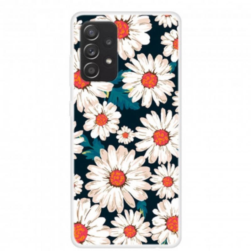 Cover Samsung Galaxy A52 4G / A52 5G / A52s 5G Frihedsblomster