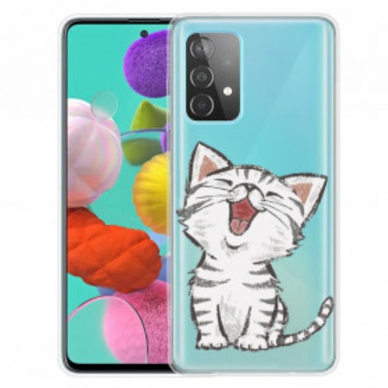 Cover Samsung Galaxy A52 4G / A52 5G / A52s 5G Sød Kat