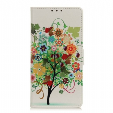 Flip Cover Samsung Galaxy A52 4G / A52 5G / A52s 5G Blomstrende Træ