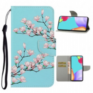 Flip Cover Samsung Galaxy A52 4G / A52 5G / A52s 5G Med Snor Strappy Busk