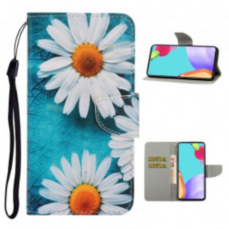 Flip Cover Samsung Galaxy A52 4G / A52 5G / A52s 5G Med Snor Thong Tusindfryd