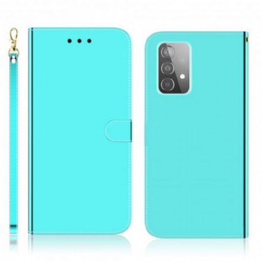 Læder Cover Samsung Galaxy A52 4G / A52 5G / A52s 5G Spejlcover I Imiteret Læder