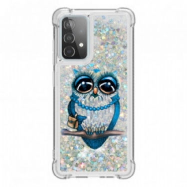 Mobilcover Samsung Galaxy A52 4G / A52 5G / A52s 5G Miss Owl Pailletter