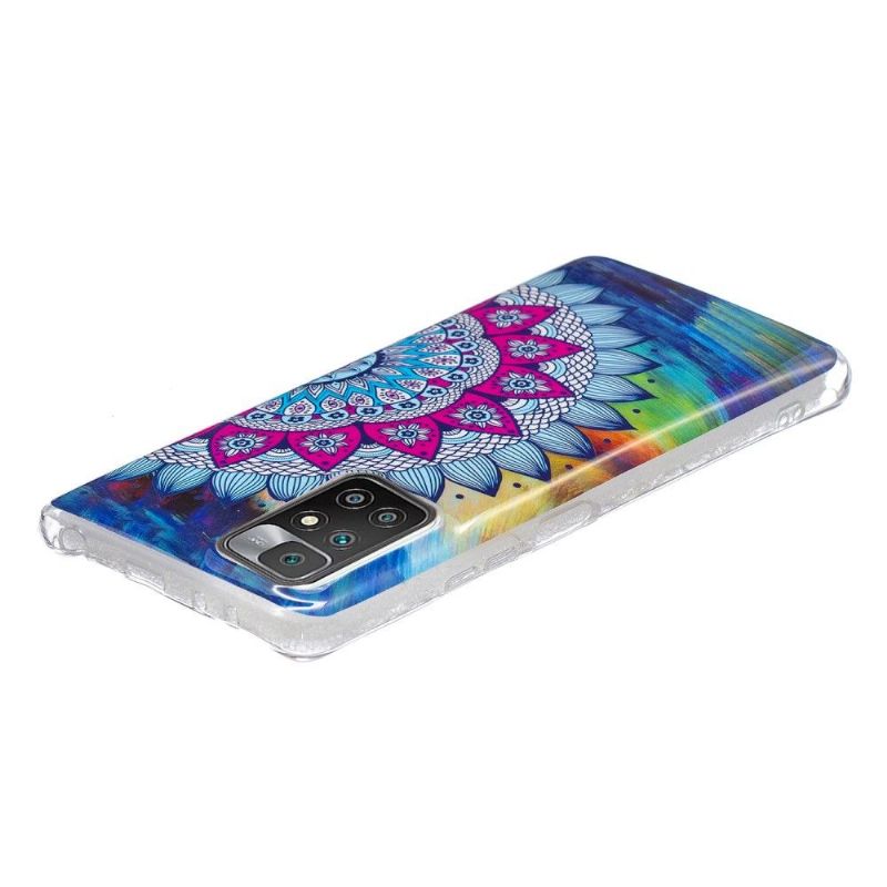 Cover Xiaomi Redmi 10 Lysende Farverig Mandala