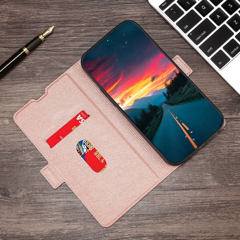 Flip Cover Xiaomi Redmi 10 Anti-fald Læder Cover Folio Visitkortholder