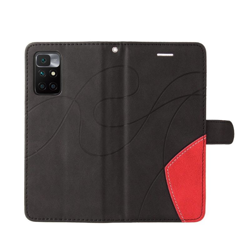 Flip Cover Xiaomi Redmi 10 Bicolor Kunstnerisk