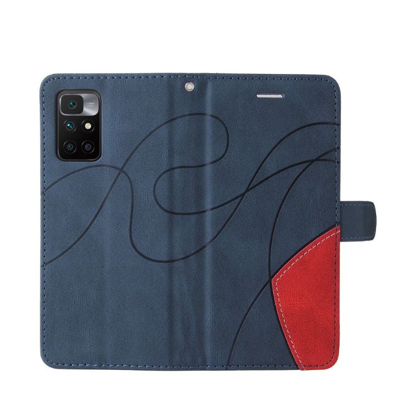 Flip Cover Xiaomi Redmi 10 Bicolor Kunstnerisk