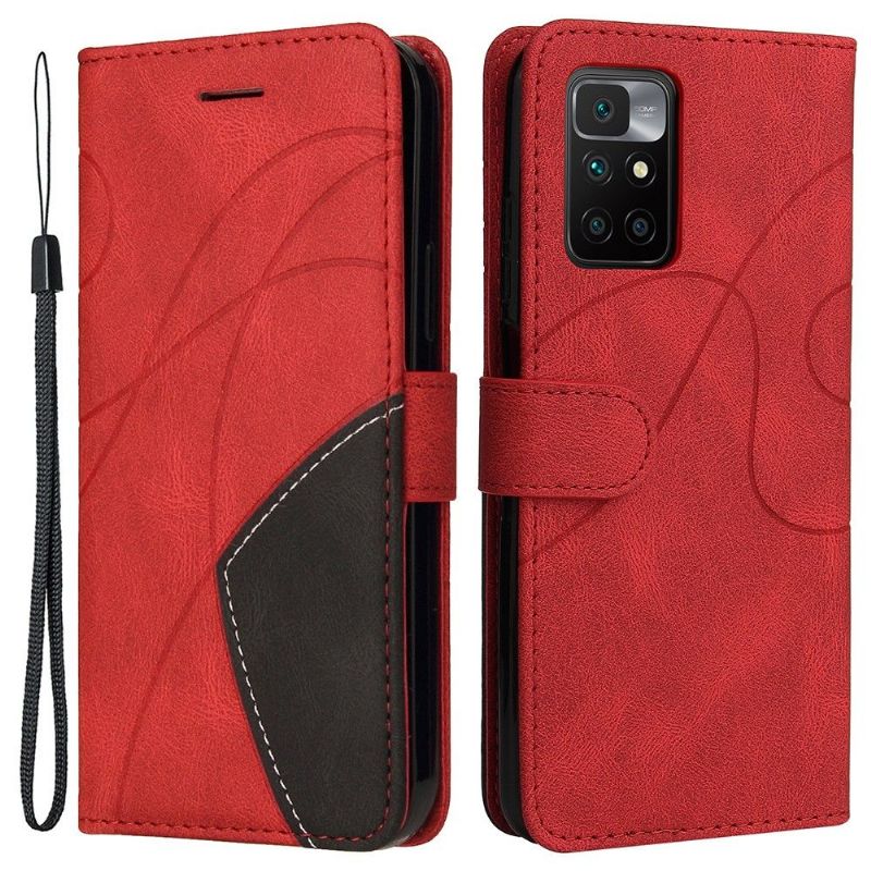 Flip Cover Xiaomi Redmi 10 Bicolor Kunstnerisk