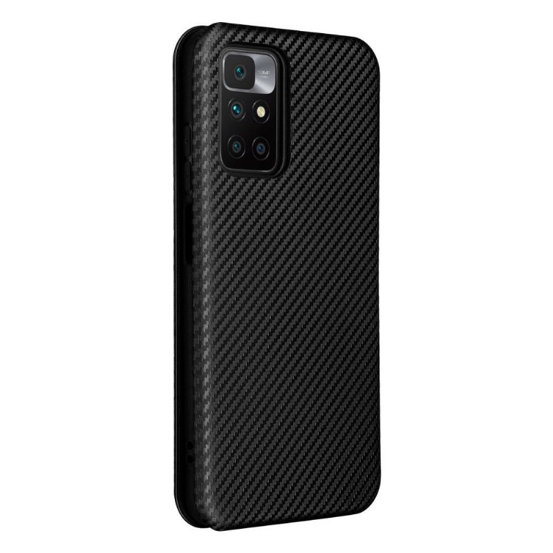 Flip Cover Xiaomi Redmi 10 Carbon Fiber Læder