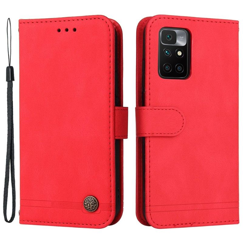 Flip Cover Xiaomi Redmi 10 Retro Stil Med Nitte