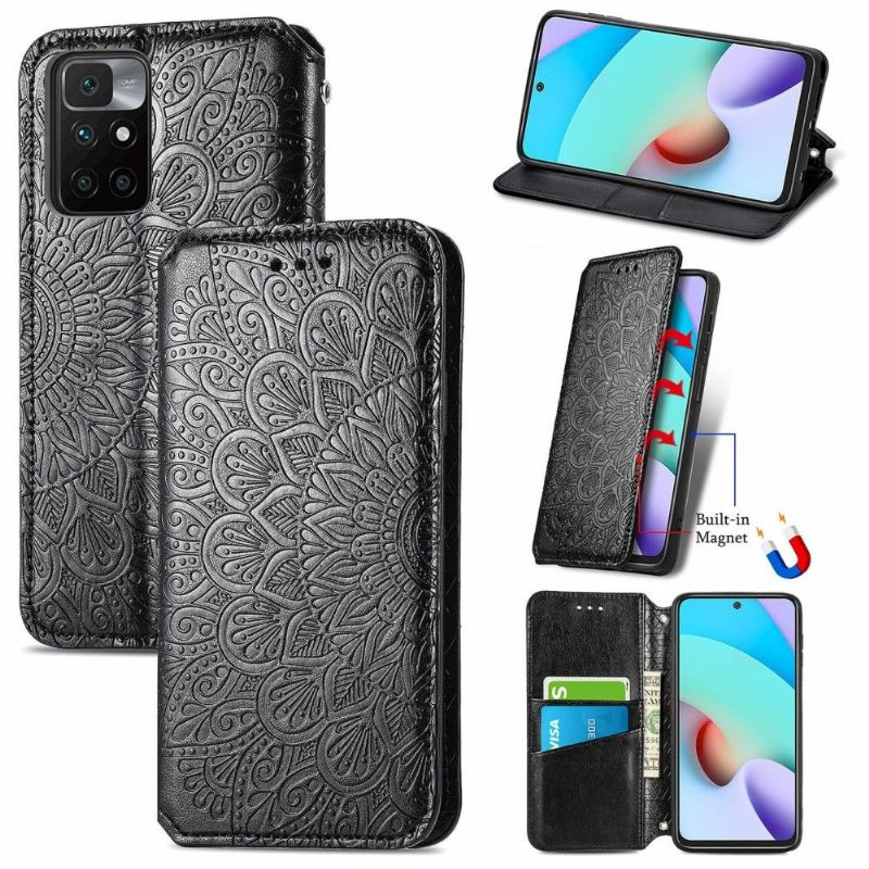 Læder Cover Xiaomi Redmi 10 Flip Cover Flip Chic Mandala