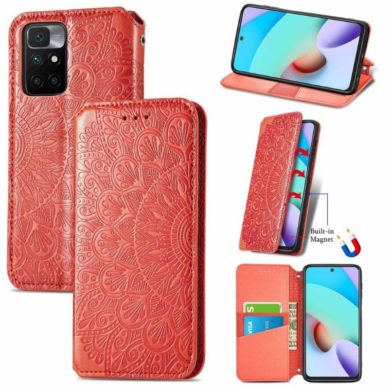 Læder Cover Xiaomi Redmi 10 Flip Cover Flip Chic Mandala