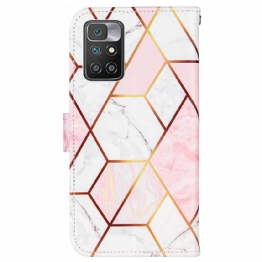 Læder Cover Xiaomi Redmi 10 Original Chic Geometri