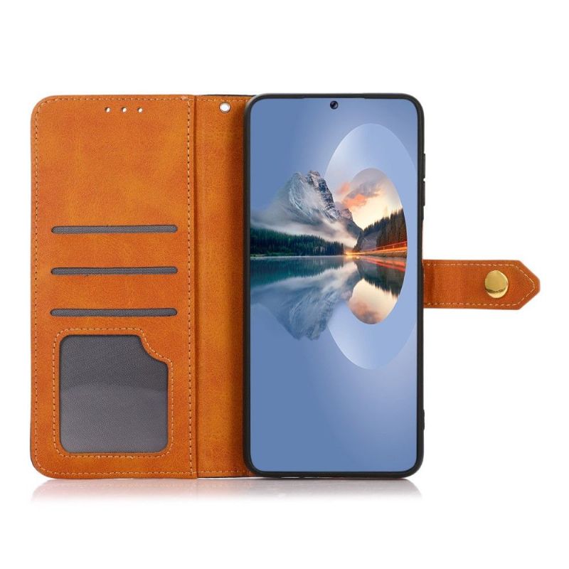 Flip Cover Honor Magic 4 Pro Khazneh Bicolor Imiteret Læder