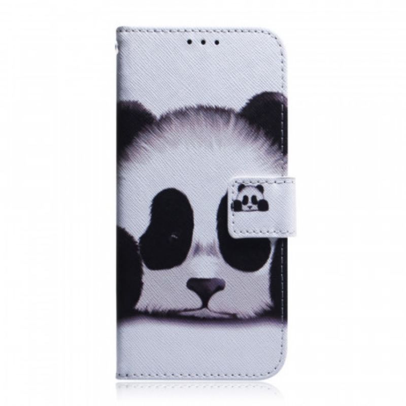 Flip Cover Honor 50 Lite Panda Ansigt