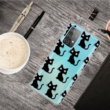 Cover Samsung Galaxy A32 4G Anti-fald Sorte Katte