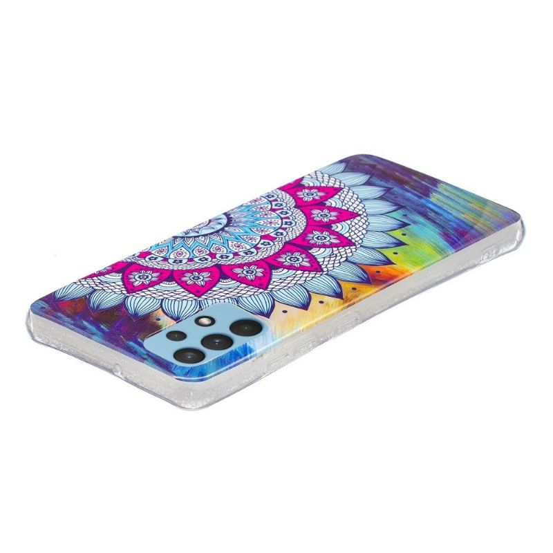 Cover Samsung Galaxy A32 4G Lysende Farverig Mandala