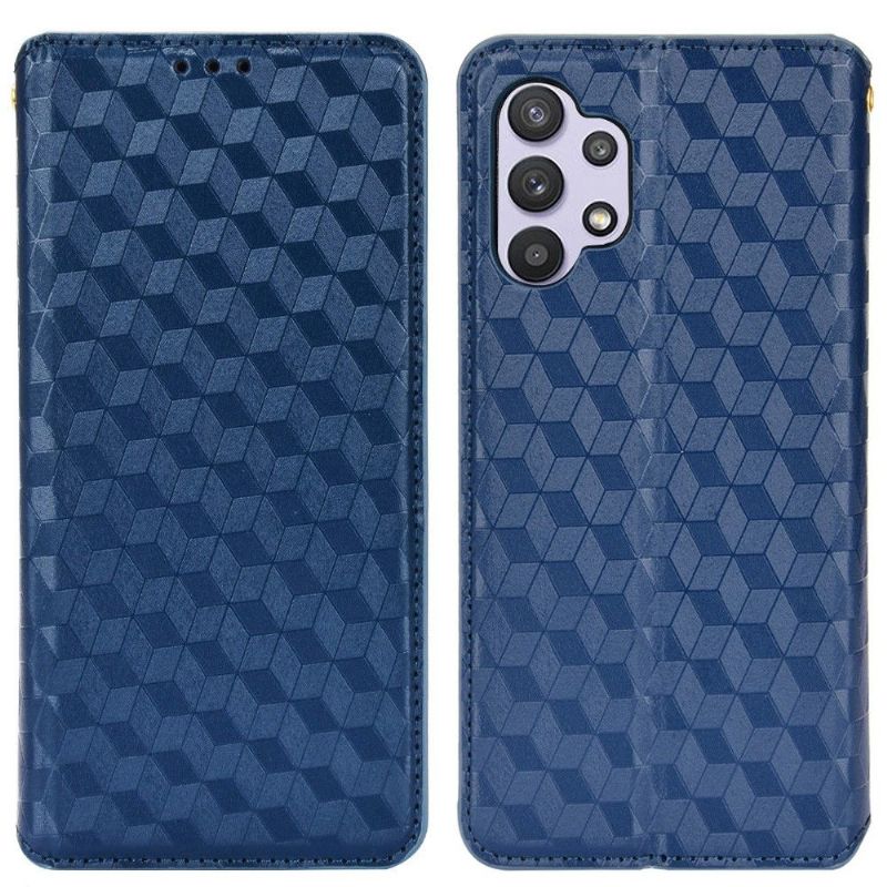 Flip Cover Samsung Galaxy A32 4G Anti-fald Læder Cover Designgeometri