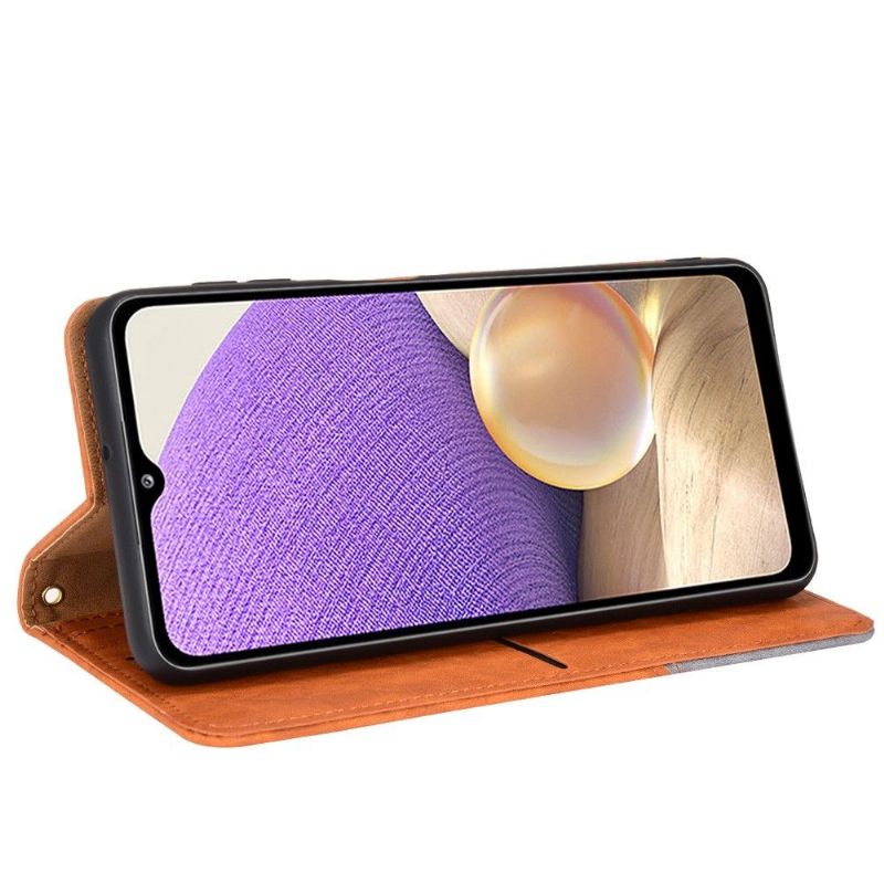 Flip Cover Samsung Galaxy A32 4G Anti-fald Læder Cover Retro Kunstlæder