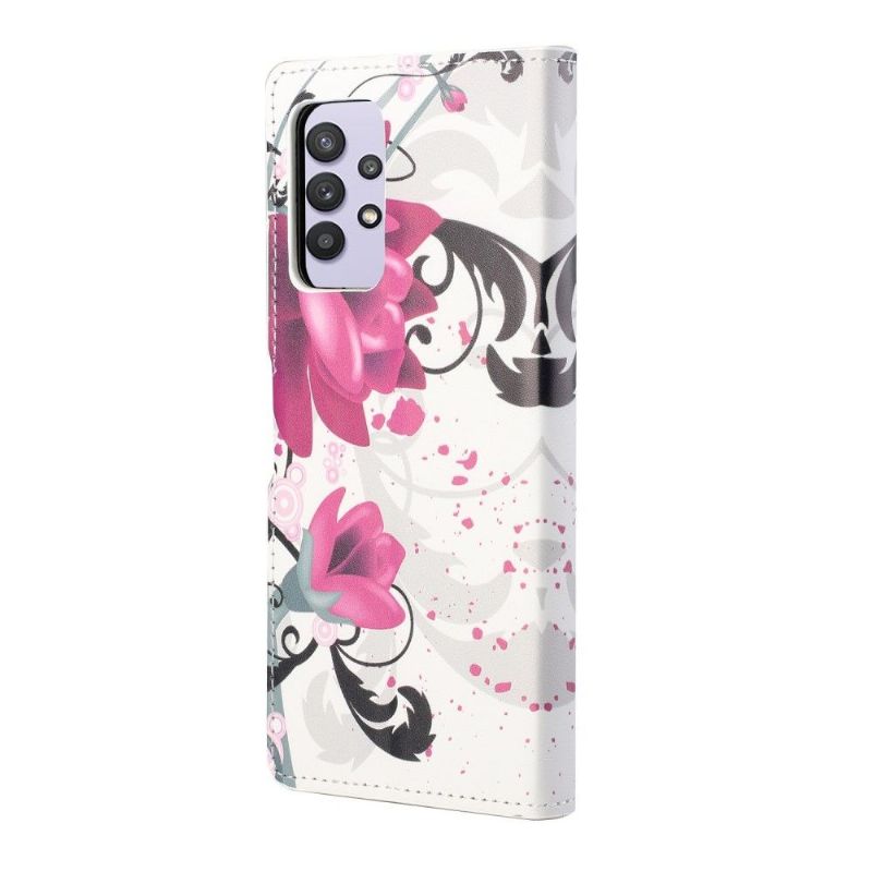 Flip Cover Samsung Galaxy A32 4G Lotusblomster