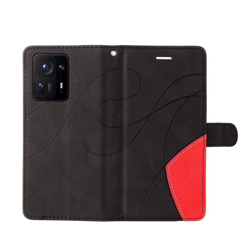 Flip Cover Xiaomi Mix 4 Anti-fald Bicolor Kunstnerisk