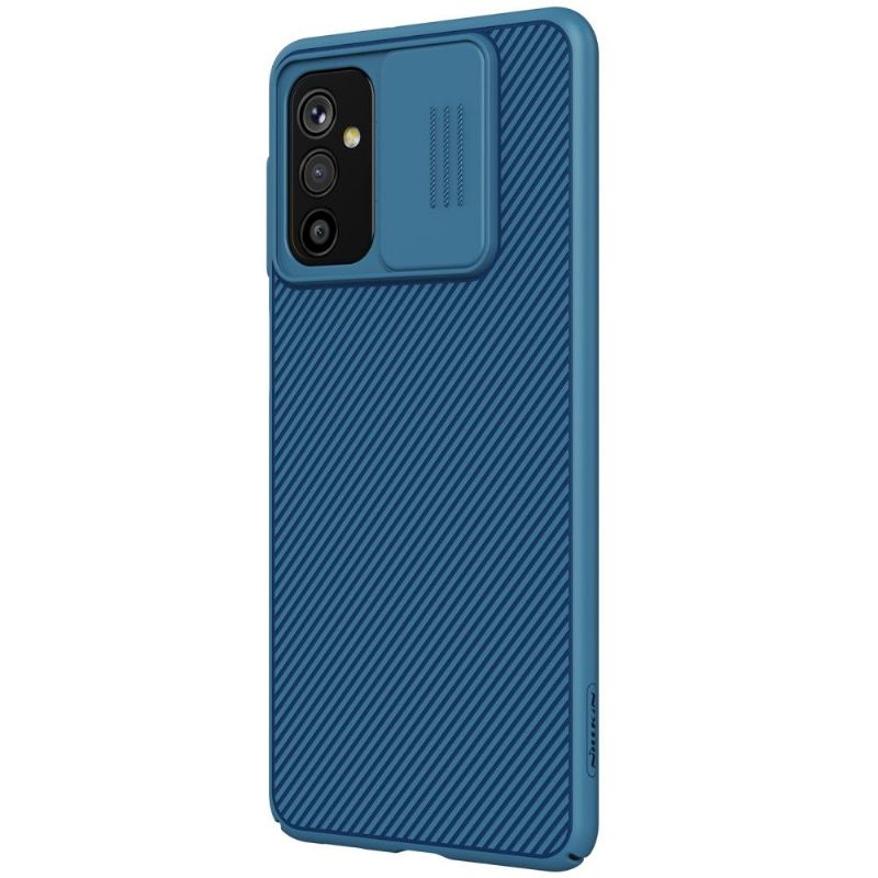 Cover Samsung Galaxy M52 5G Hemming Knastskærm Med Bageste Objektivdæksel