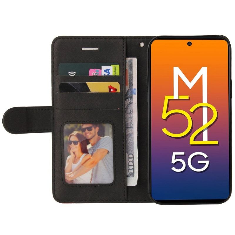 Flip Cover Samsung Galaxy M52 5G Anti-fald Bicolor Kunstnerisk