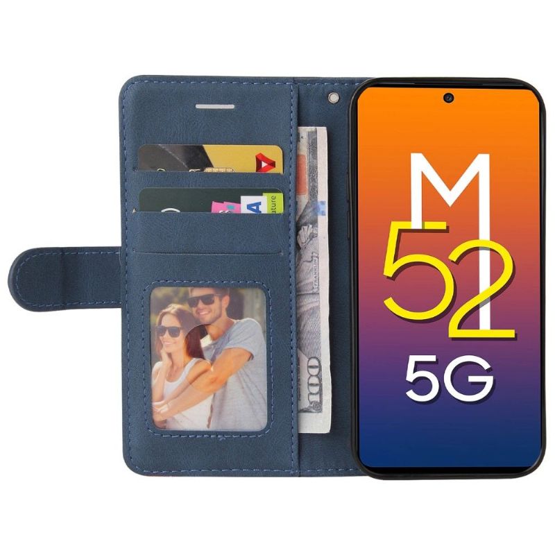 Flip Cover Samsung Galaxy M52 5G Anti-fald Bicolor Kunstnerisk