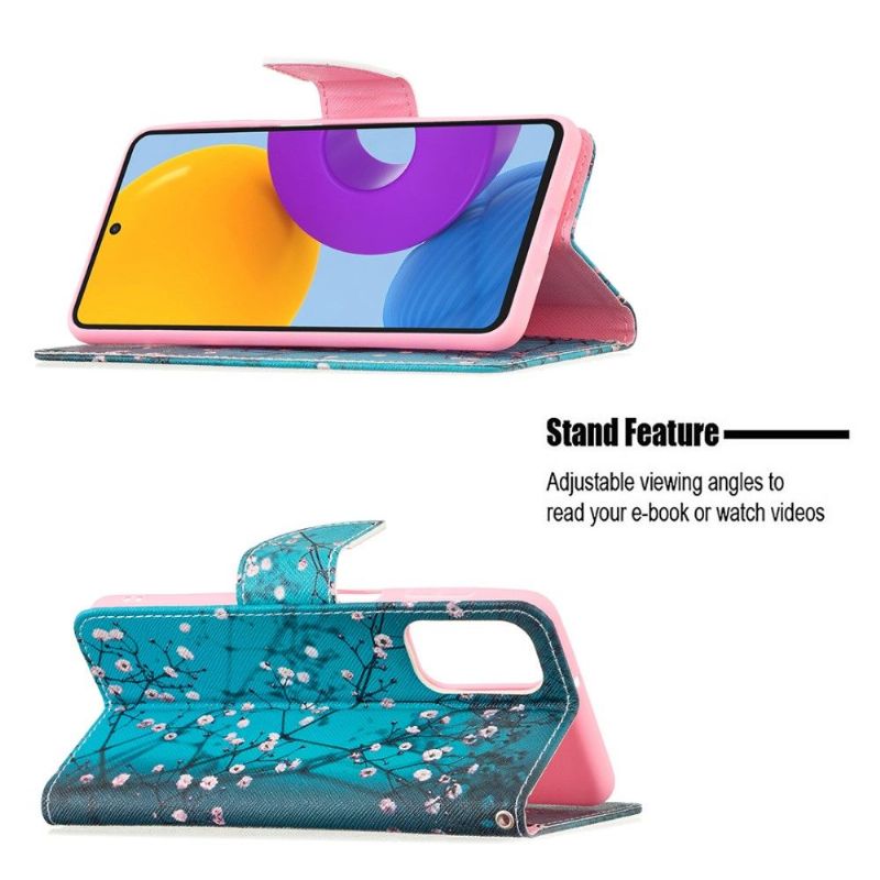 Flip Cover Samsung Galaxy M52 5G Blomstrende Grene