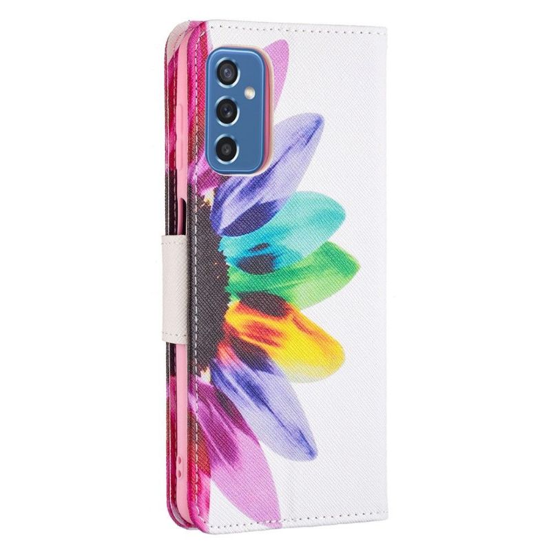 Flip Cover Samsung Galaxy M52 5G Farvede Kronblade