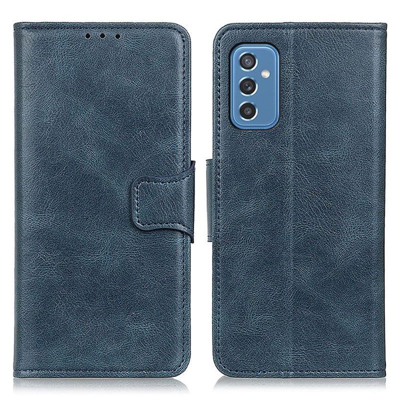 Flip Cover Samsung Galaxy M52 5G Læder Cover Foliostativ I Imiteret Læder