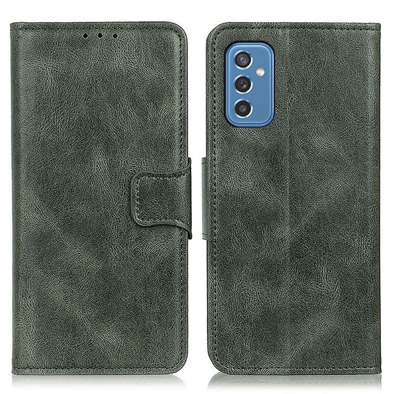 Flip Cover Samsung Galaxy M52 5G Læder Cover Foliostativ I Imiteret Læder