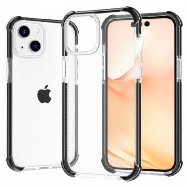 Cover iPhone 14 Gennemsigtige Farvede Kanter