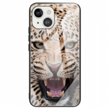 Cover iPhone 14 Leopard Hærdet Glas