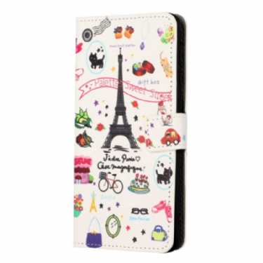 Flip Cover iPhone 14 Jeg Elsker Paris