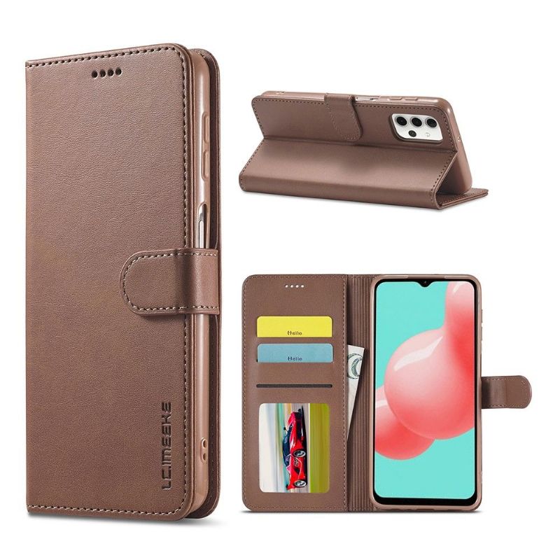 Case Samsung Galaxy A32 5G Original Flip Cover Lædereffekt Lc.imeeke