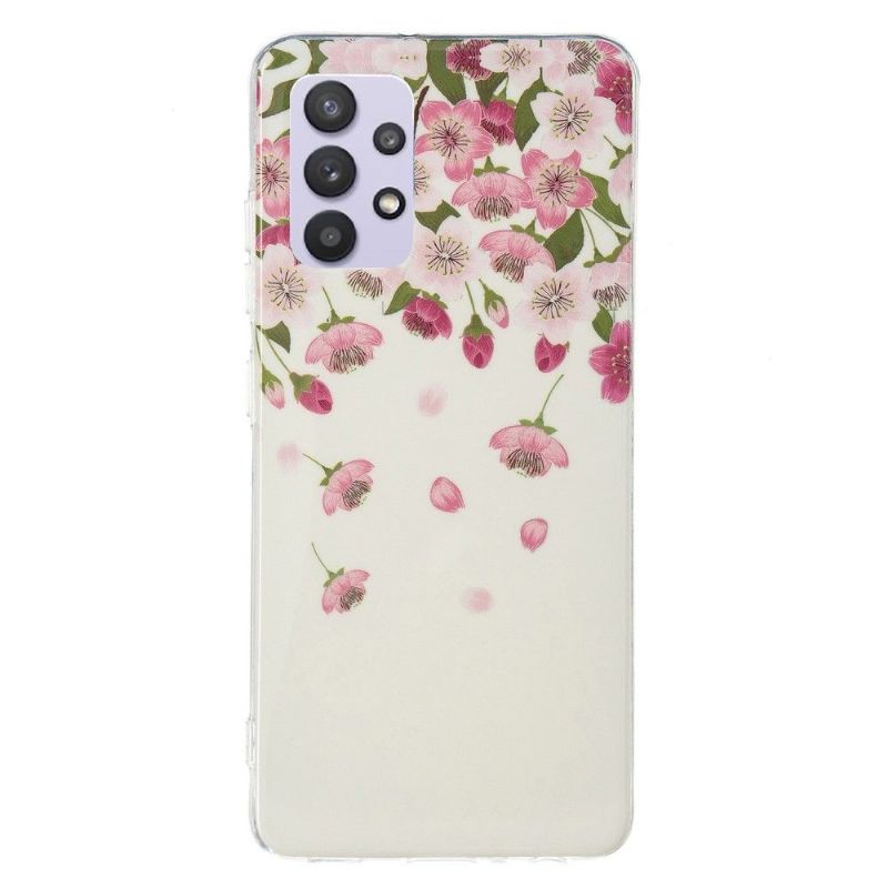 Cover Samsung Galaxy A32 5G Anti-fald Fluorescerende Blomster