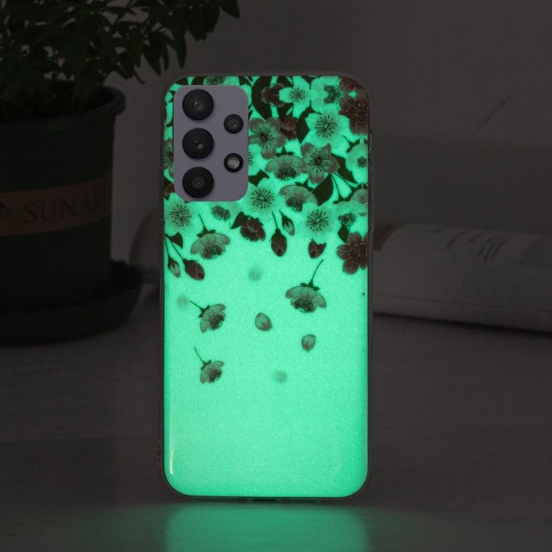 Cover Samsung Galaxy A32 5G Anti-fald Fluorescerende Blomster