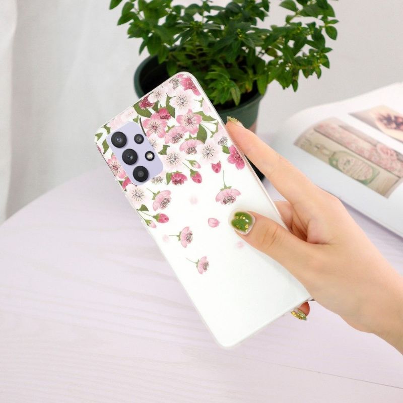 Cover Samsung Galaxy A32 5G Anti-fald Fluorescerende Blomster