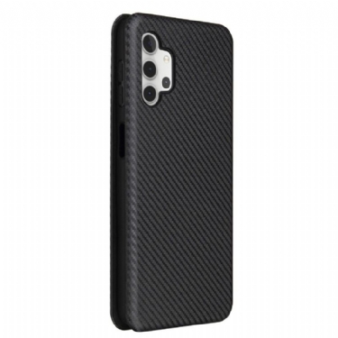 Flip Cover Samsung Galaxy A32 5G Carbon Fiber Style Imiteret Læder
