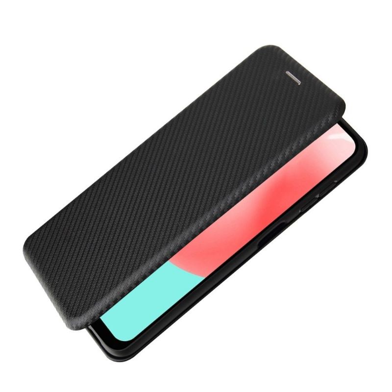 Flip Cover Samsung Galaxy A32 5G Carbon Fiber Style Imiteret Læder