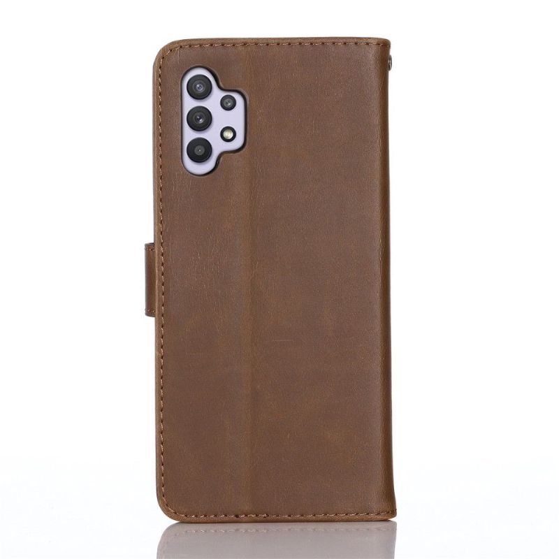 Flip Cover Samsung Galaxy A32 5G Hemming Retro Lædereffekt