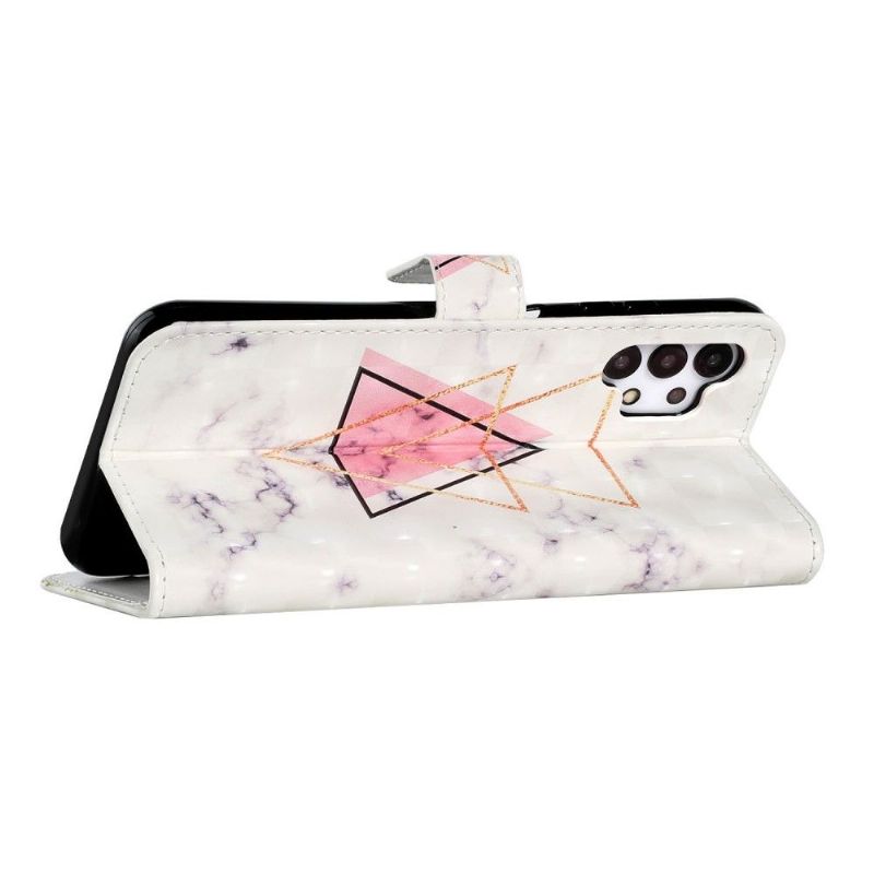 Læder Cover Samsung Galaxy A32 5G Trekantmønster