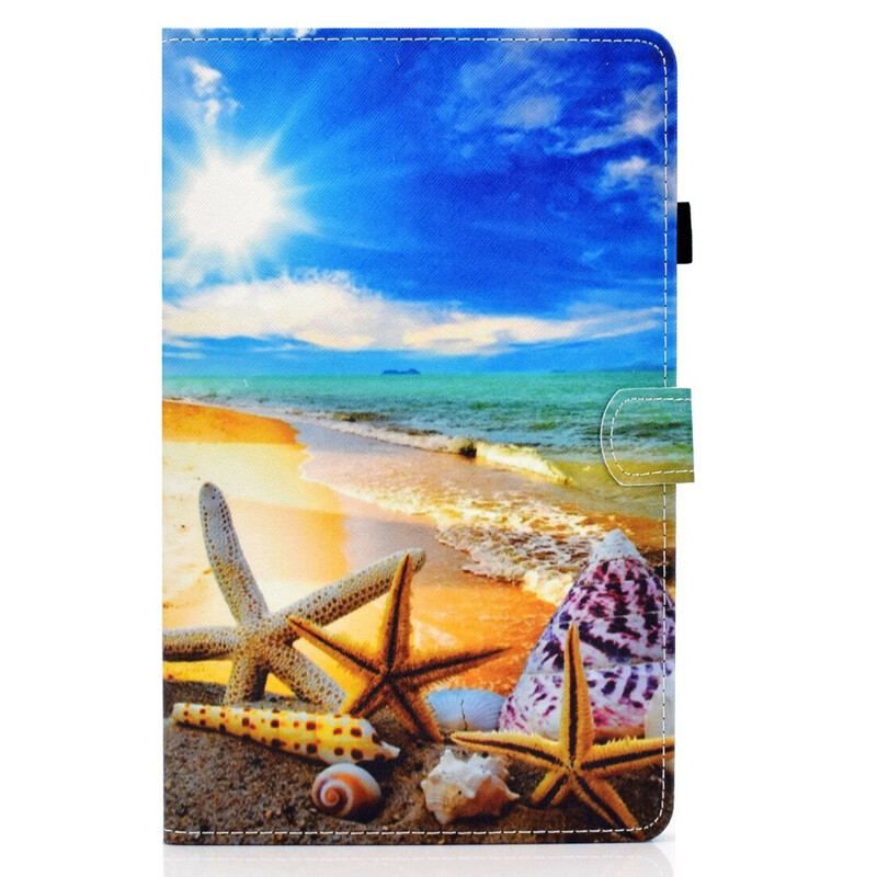 Læder Cover Samsung Galaxy Tab S8 / Tab S7 Sjov Strand