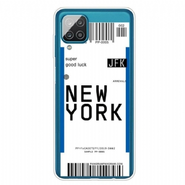 Cover Samsung Galaxy M12 / A12 Boardingkort Til New York