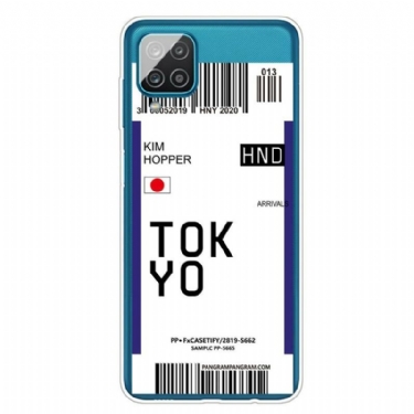 Cover Samsung Galaxy M12 / A12 Boardingkort Til Tokyo