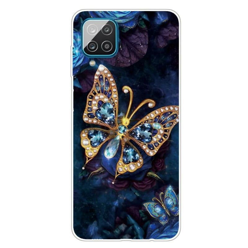 Cover Samsung Galaxy M12 / A12 Butterfly Luksus