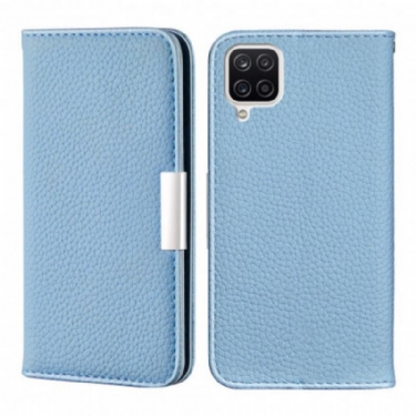 Cover Samsung Galaxy M12 / A12 Flip Cover Imiteret Læder Litchi Ultra Chic